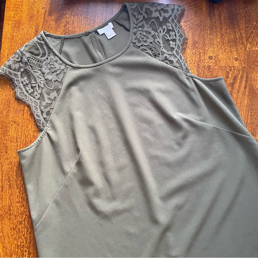 J Crew Lace Sleeveless Tank
